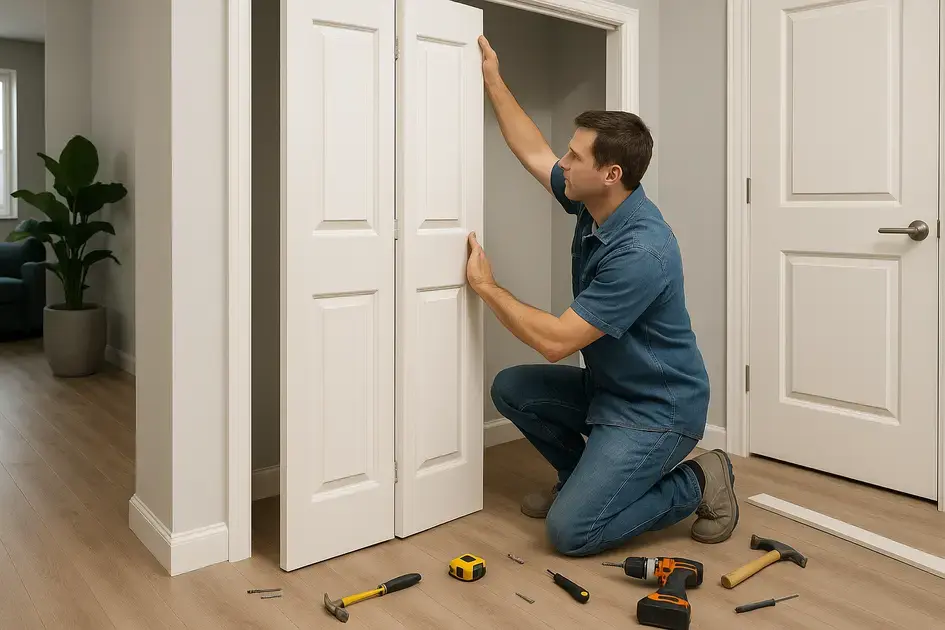 Instalação de porta sanfonada: o que evitar para não errar na escolha