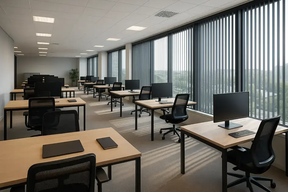 Persiana vertical para empresa: escolha inteligente para controle de luz e privacidade