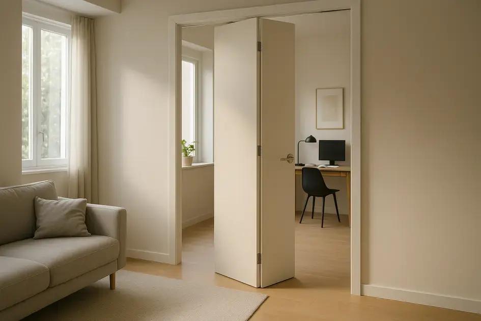 Porta sanfonada lisa: descubra como transformar seus ambientes com estilo e praticidade