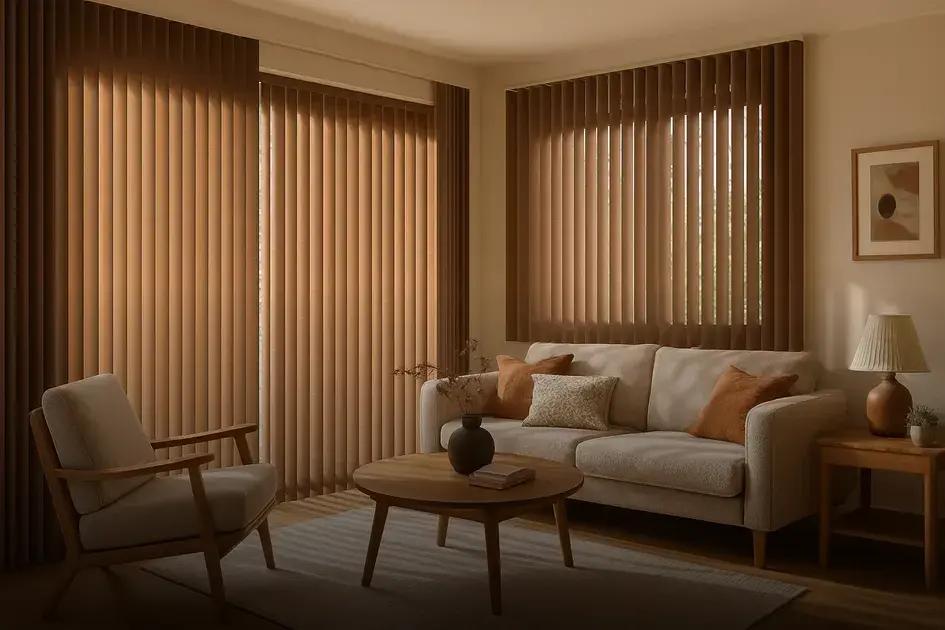 Persiana vertical em picada café: transforme seu ambiente com estilo e praticidade