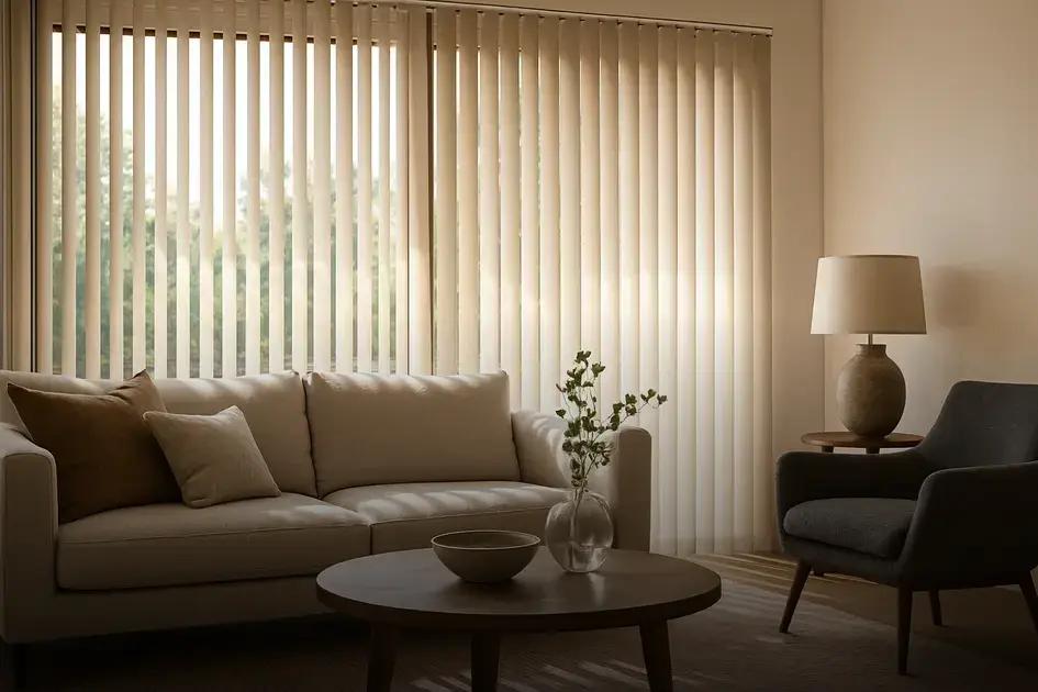 persiana vertical em triunfo: escolha perfeita para controlar luz e privacidade