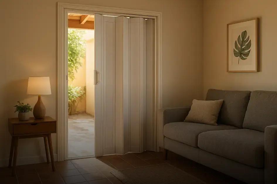 porta sanfonada em pvc em pitangueiras: conheça vantagens e aplicações práticas