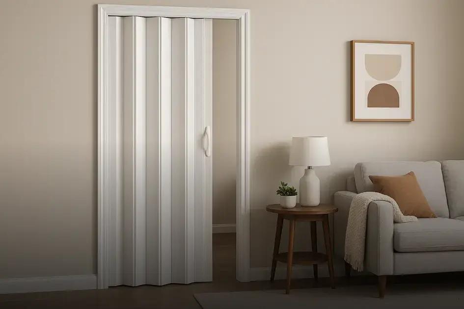 Porta sanfonada em PVC em Sabáudia: escolha prática que valoriza seu espaço