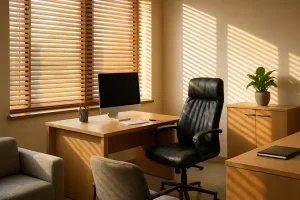 Persiana horizontal em madeira 50mm para empresa: saiba por que investir agora